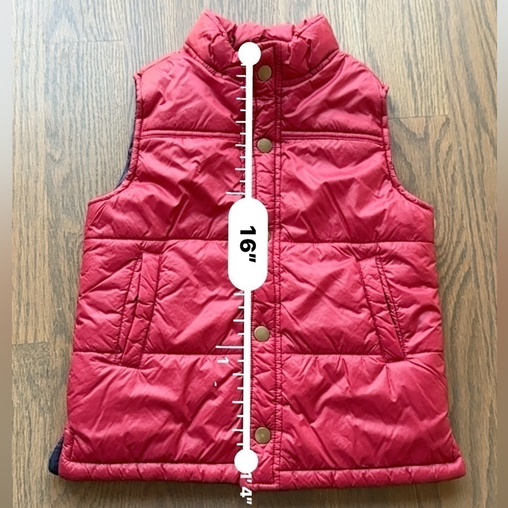 Lucky Kid Red Puffer Vest 5T Quilted Winter Layer
. C - Picture 5 of 6